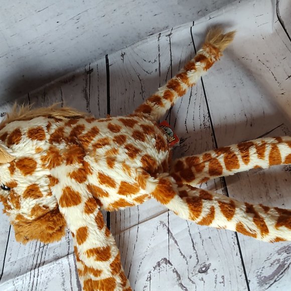 Adventure Planet Hanging Giraffe Brown 17 Inch Plush Stuffed Animal hook loop - Picture 6 of 8